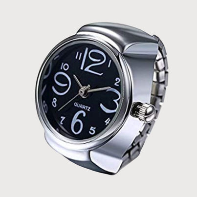 YouBella Jewellery Stylish Finger Ring Watch Jewellery Alloy Silver Plated Ring for Women and Men