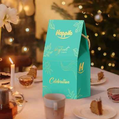 Happilo Celebration Premium Gift Box | Dry Fruit Robbin Potli