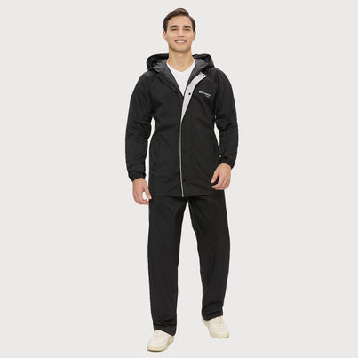 Zeel Men's Solid Waterproof Raincoat | Black | Zeel | XXL