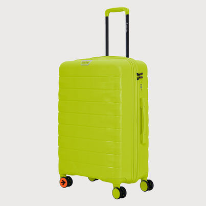 Nasher Miles Vienna Check-In Hard Sided Polypropylene 24 Inch|65 cm Trolley Bag - Neon Lime Nasher Miles Vienna Check-In Hard Sided Polypropylene 24 Inch|65 cm Trolley Bag - Neon Lime