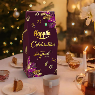 Happilo Celebration Premium Gift Box | Dry Fruit Dove Potli
