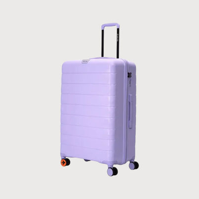 Nasher Miles Vienna Check-In Hard Sided Polypropylene 28 Inch|75 cm Trolley Bag - Purple