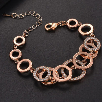 YouBella Stylish Party Wear Jewellery Gold Plated Charm Bracelet for Women