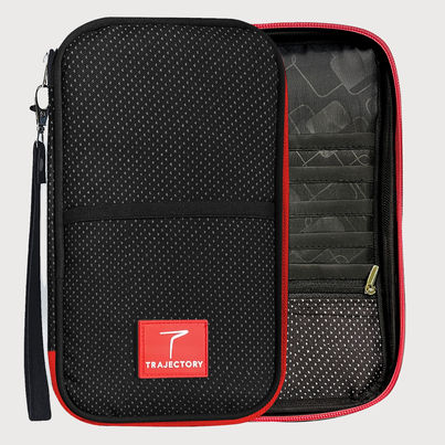 Trajectory Unisex Textured Polyester Passport Holder | Black Trajectory Unisex Textured Polyester Passport Holder | Black