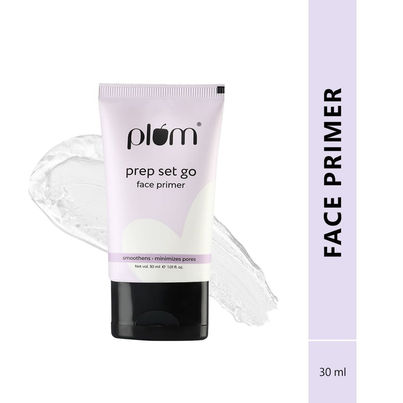 Plum Prep Set Go Face Primer - Lightweight Minimises Pores Smoothens Skin