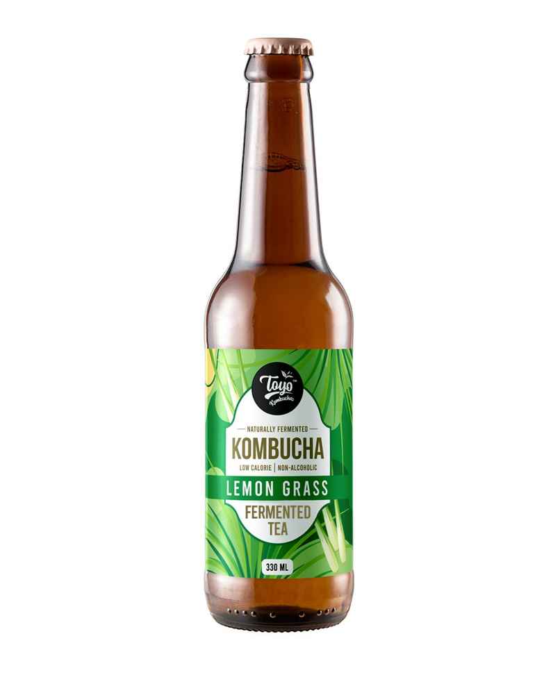 Toyo Kombucha Low Sugar Lemongrass | Non-Alcoholic Kombucha
