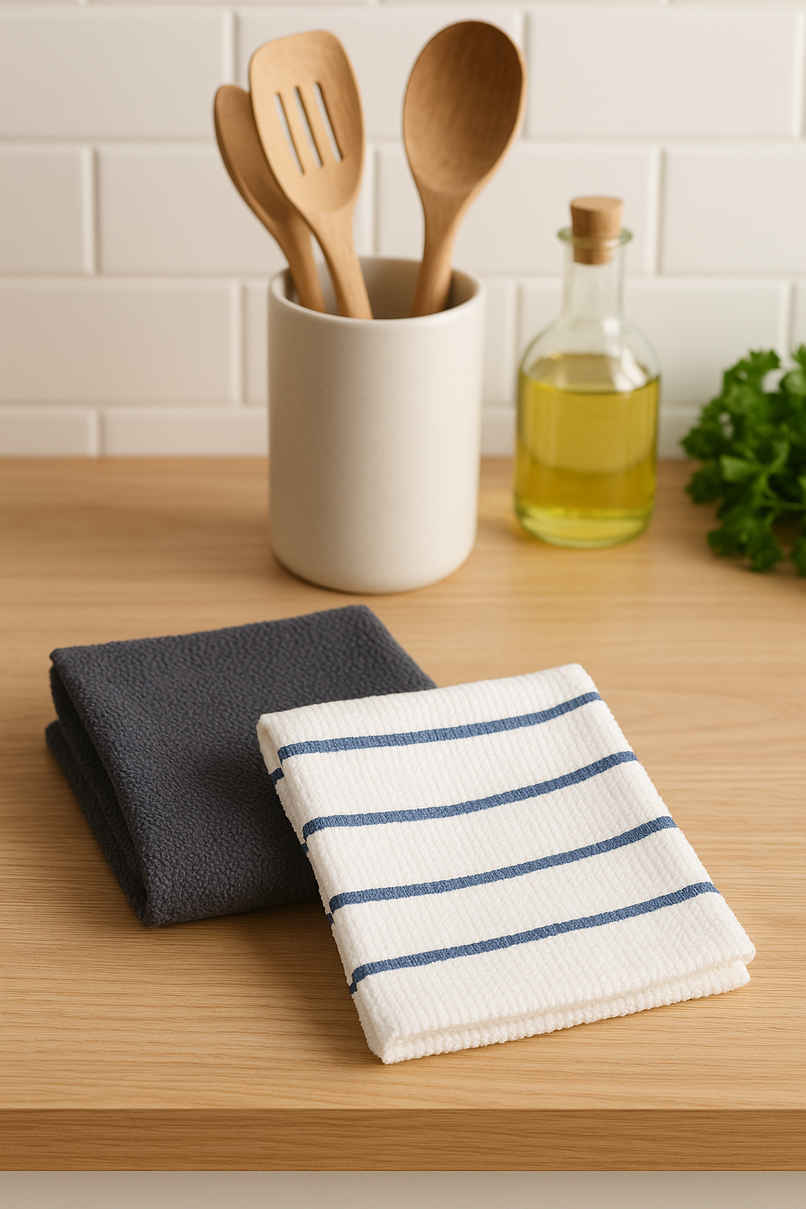 HD Creations Terry Kitchen Towel Set | Multicolour - 32 x 54cm