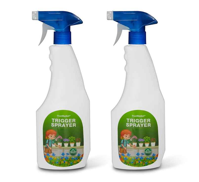 TrustBasket Spray Bottle | Trigger Sprayer for Plants & Gardening Use - 500 ml