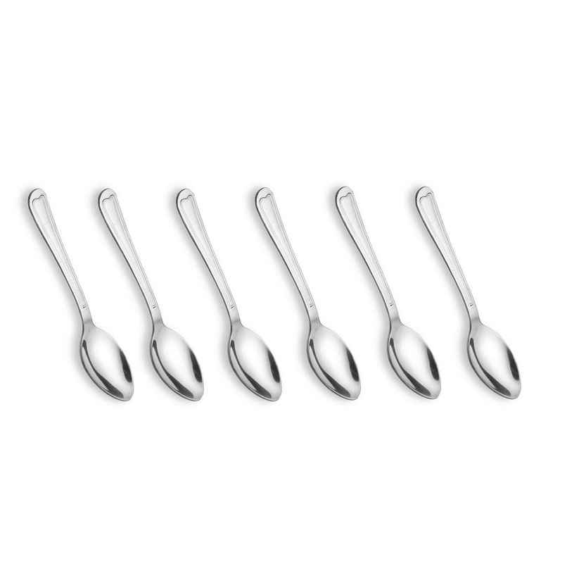 Crystal - Cc951A Stainless Steel Tea Spoon Set Set Of 6 Silver - 6.5 Cm