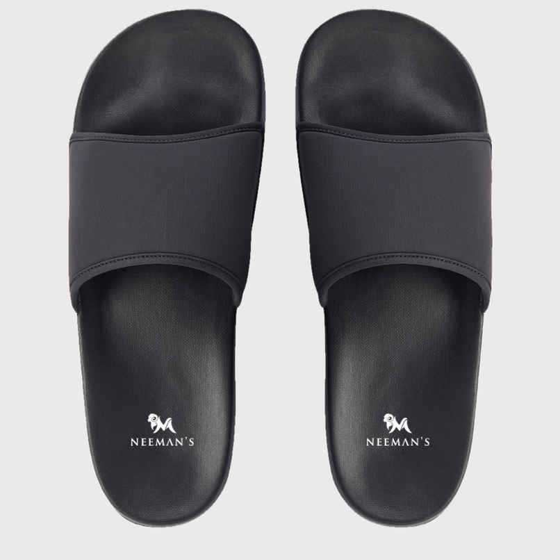 Neemans Unisex Eco Slides - Coal Black | UK 6