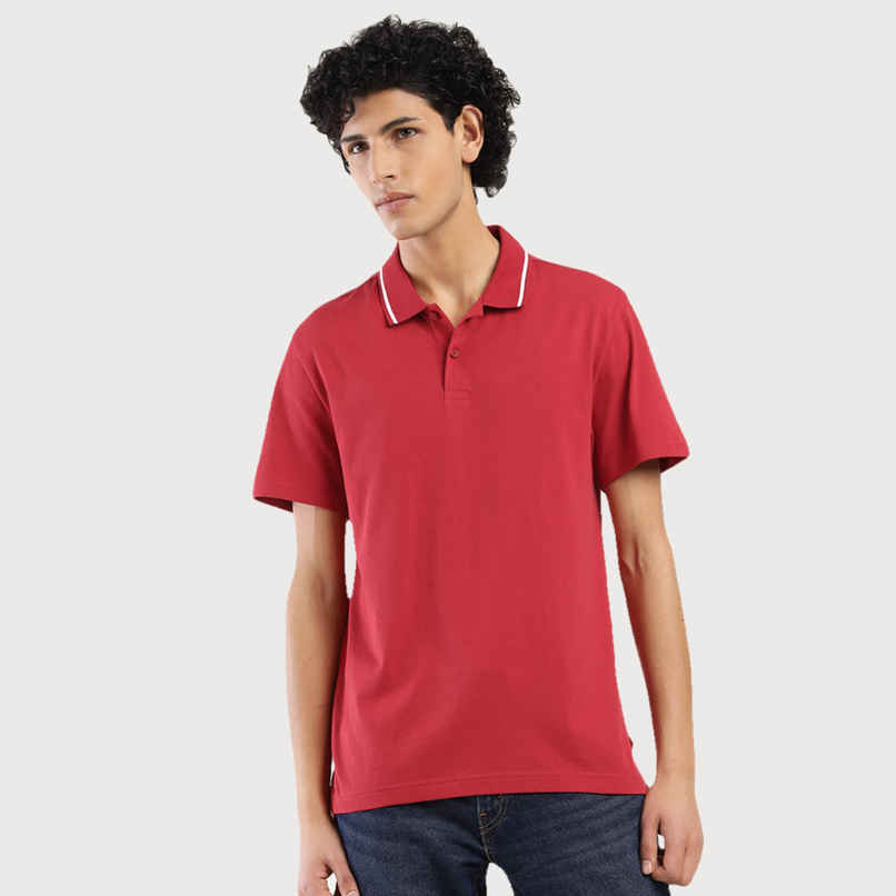 Men's Polo Regular Fit Solid T Shirt