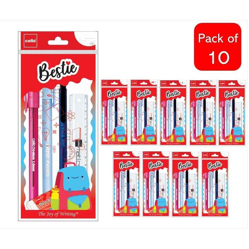 Cello Bestie Assorted Kits for Kids (Return Gift Pack of 10)|Kanjak Gift Set