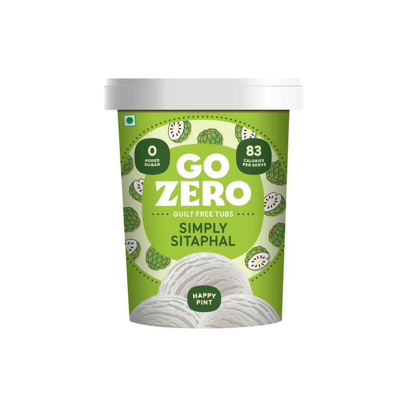 Go Zero Simply Sitaphal Low Calorie Guilt Free Icecream Tub