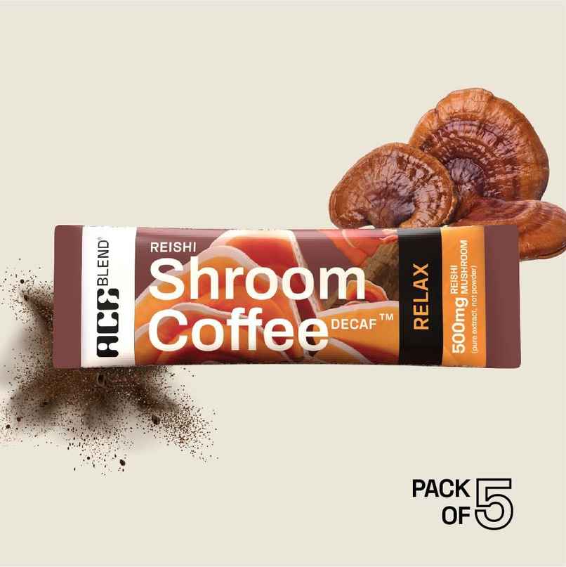 Ace Blend Reishi Mushroom Medium Roast Organic Coffee Premix