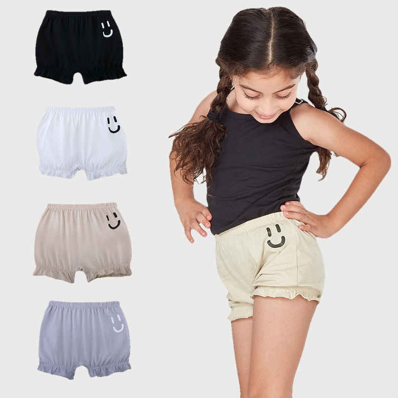 PlanB Smiley 4-Pack Bloomers Black, White, Ash Grey - 8-10 Yrs PlanB Smiley 4-Pack Bloomers Black, White, Ash Grey - 8-10 Yrs