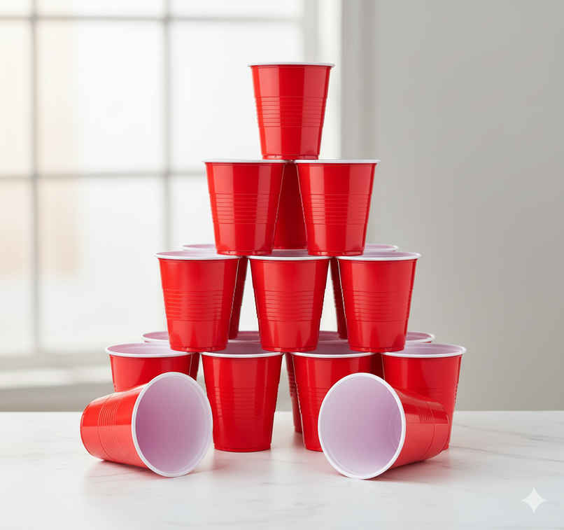 Dayal Premium Party Cups | Durable, Leak | Proof | BPA-free | Red | 480 ml Dayal Premium Party Cups | Durable, Leak | Proof | BPA-free | Red | 480 ml