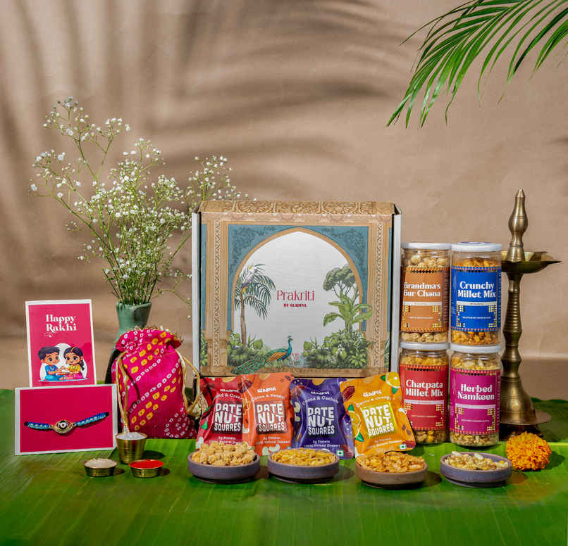 Gladful Rosy Radiance Rakhi Gift Hamper