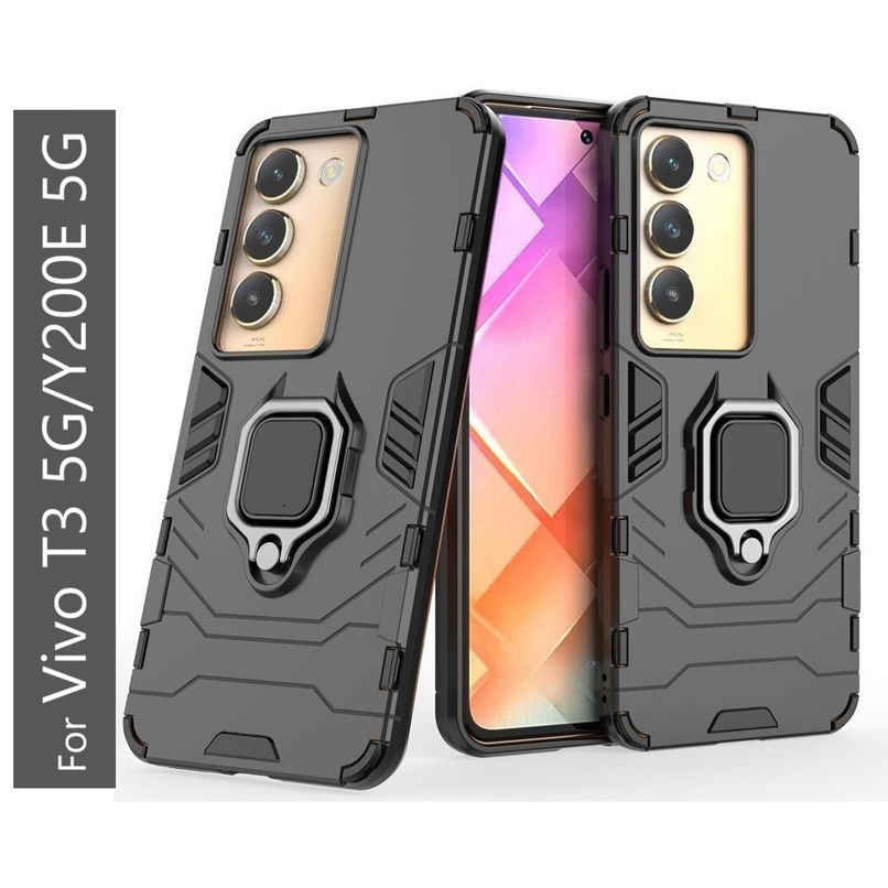 Kwine Case Vivo T3 / Y200E 5G Back Cover - Ring Holder Stand Case Kwine Case Vivo T3 / Y200E 5G Back Cover - Ring Holder Stand Case