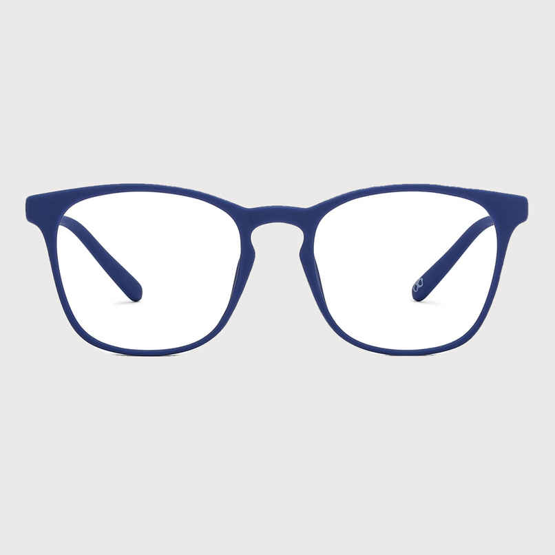 Lenskart Hustlr Unisex Solid Plastic Computer Glasses | Navy - M