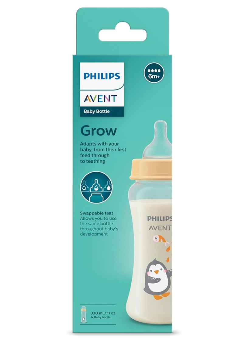 Philips Avent Grow Bottle | 6m+ | 330ml | Pack of 1 | SCF064/01