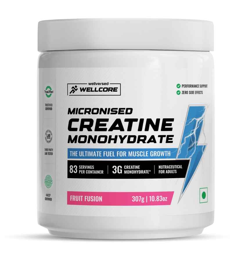 Wellcore Pure Micronised Creatine Monohydrate Fruit Fusion Wellcore Pure Micronised Creatine Monohydrate Fruit Fusion