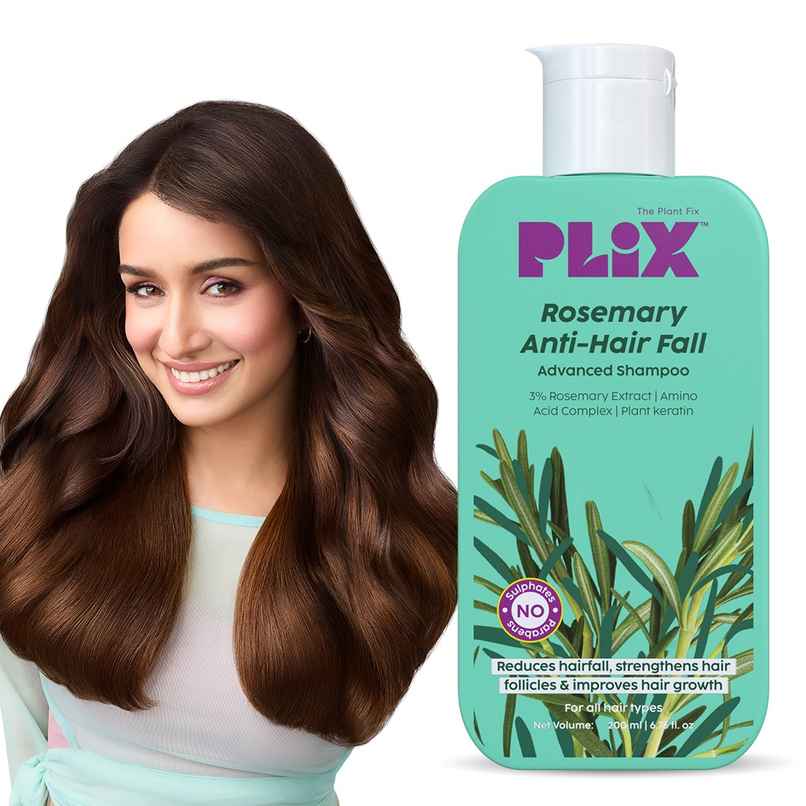 PLIX Rosemary Advanced Anti-Hair Fall Shampoo Sulfate And Paraben Free To Reduce Hair Fall