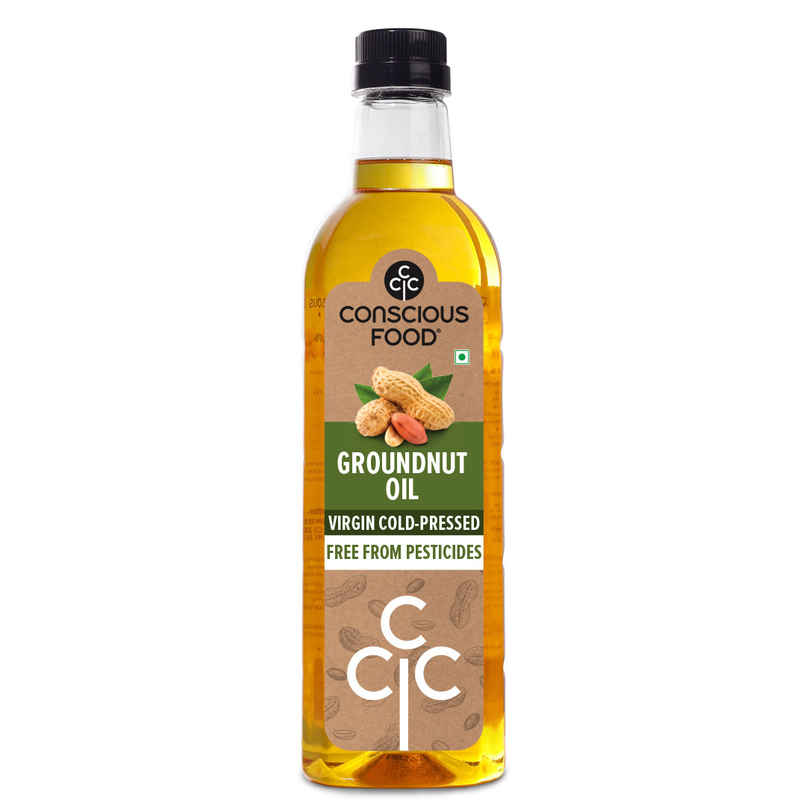 Conscious Food Groundnut (Peanut) Cold Pressed Oil | Organic Healthy Cooking Oil Conscious Food Groundnut (Peanut) Cold Pressed Oil | Organic Healthy Cooking Oil