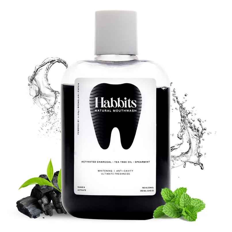 Habbits Natural Charcoal & Spearmint Mouthwash Habbits Natural Charcoal & Spearmint Mouthwash