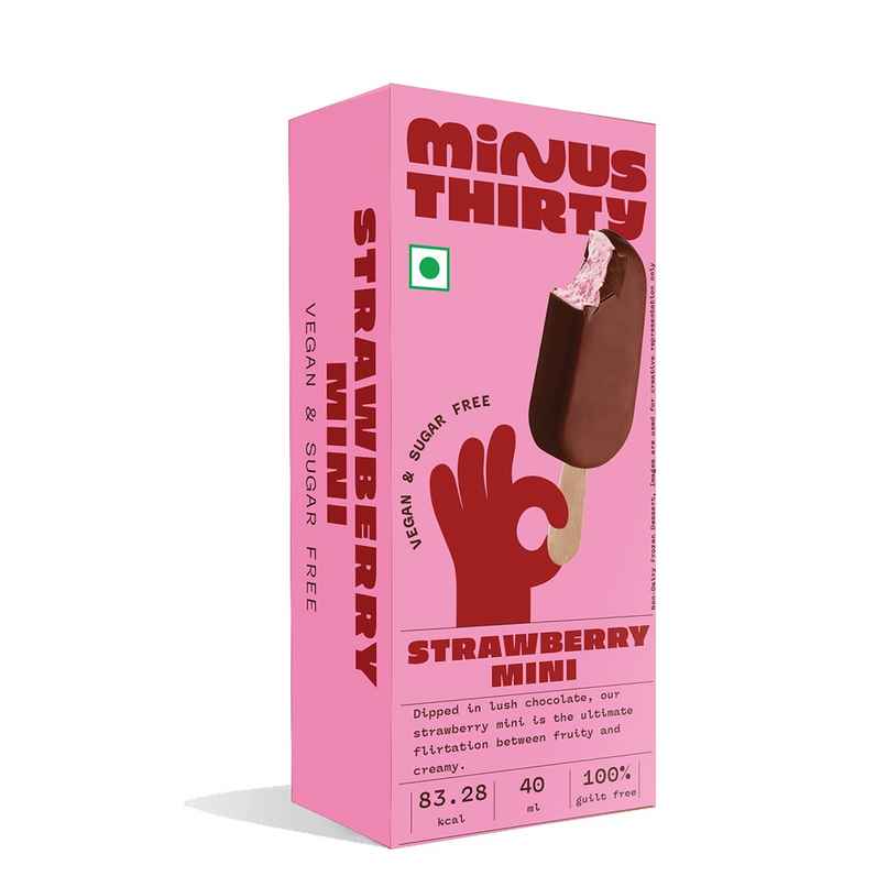 MINUS THIRTY Strawberry Mini Stick Vegan & Sugar Free