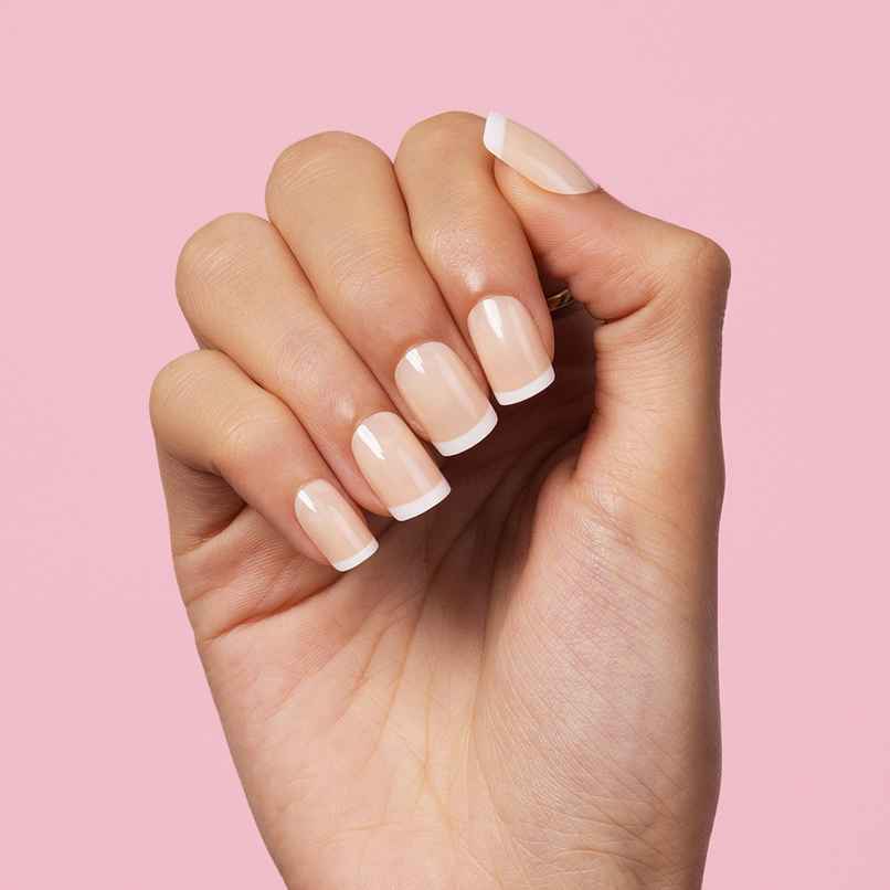 Gush Beauty Nailed It | Reusable Luxury Press On Nails | Super Short Square | Square Nude | Mauve