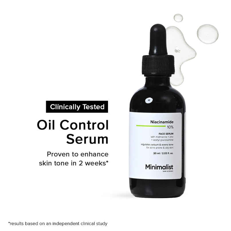 Minimalist Niacinamide 10% Acne and Oil Control Serum For Men & Women. Minimalist Niacinamide 10% Acne and Oil Control Serum For Men & Women.