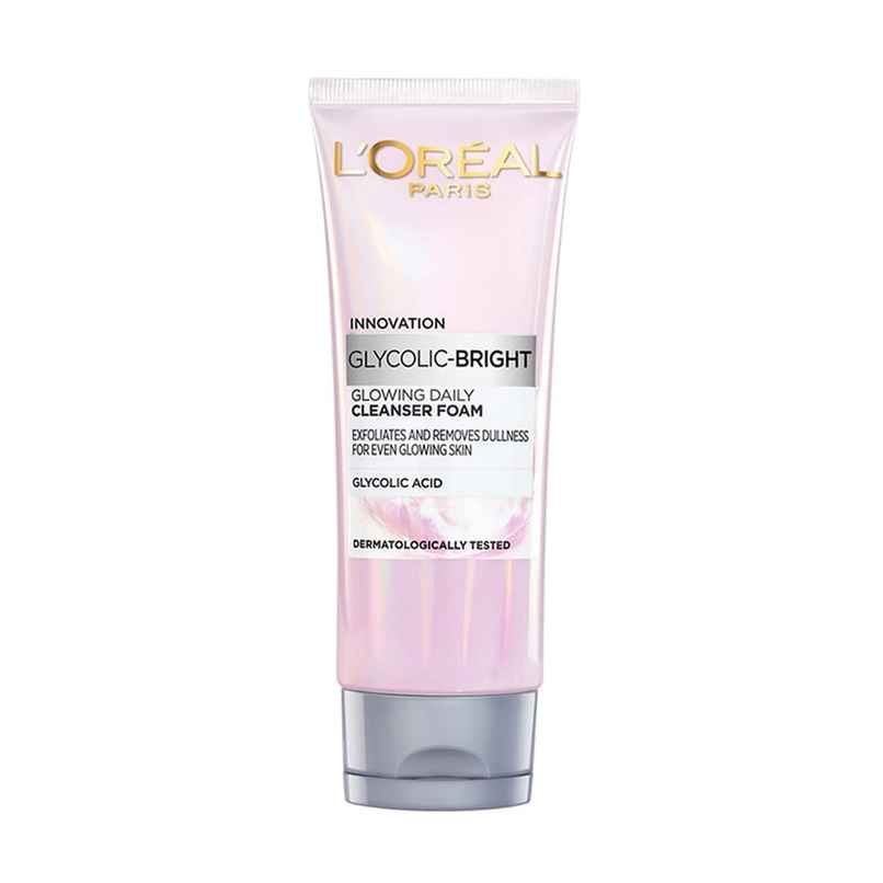 L'Oreal Paris Glycolic Acid Bright Daily Foaming Face Cleanser - Daily Glowing