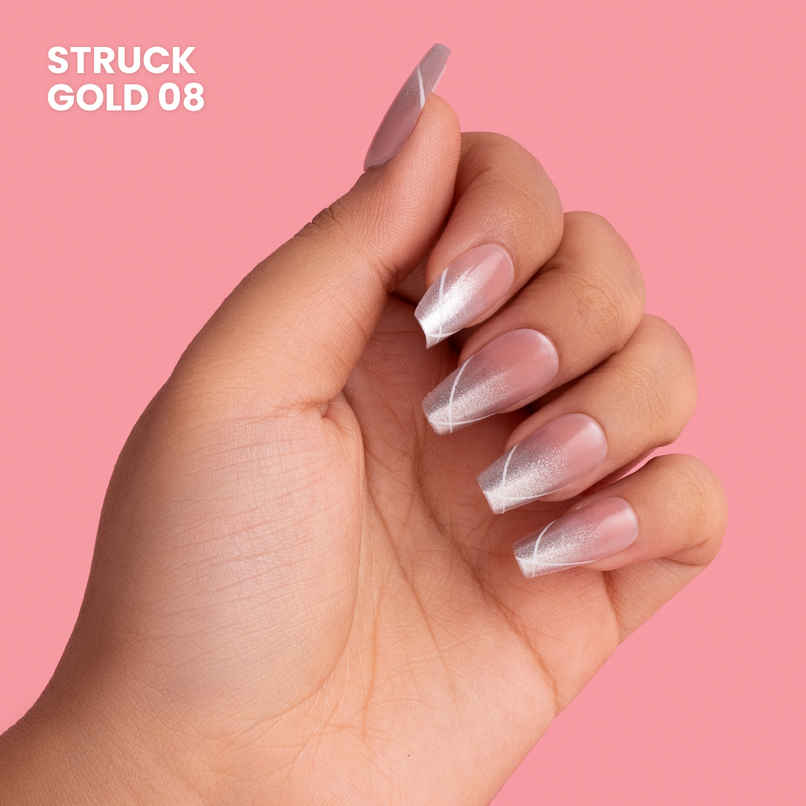 Typsy Beauty Press Play Instant Luxury Press-On Nails Kit - Struck Gold 08 Typsy Beauty Press Play Instant Luxury Press-On Nails Kit - Struck Gold 08