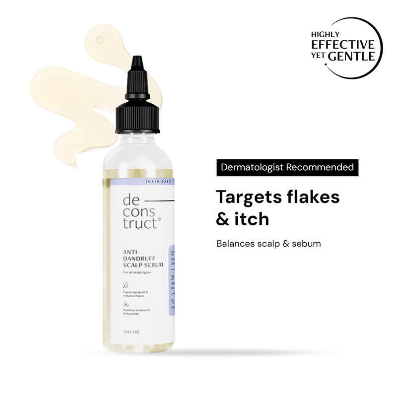 Deconstruct Anti Dandruff Serum | 0.5% Piroctone Olamine, 2% Salicylic Acid | Controls Flakes