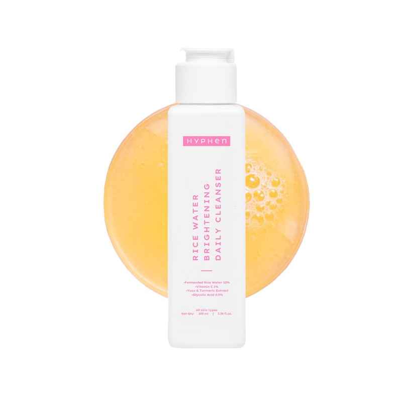 Hyphen Rice Water Brightening Daily Cleanser | Brightens Skin, Reduces Dark Spots & Pigmentation