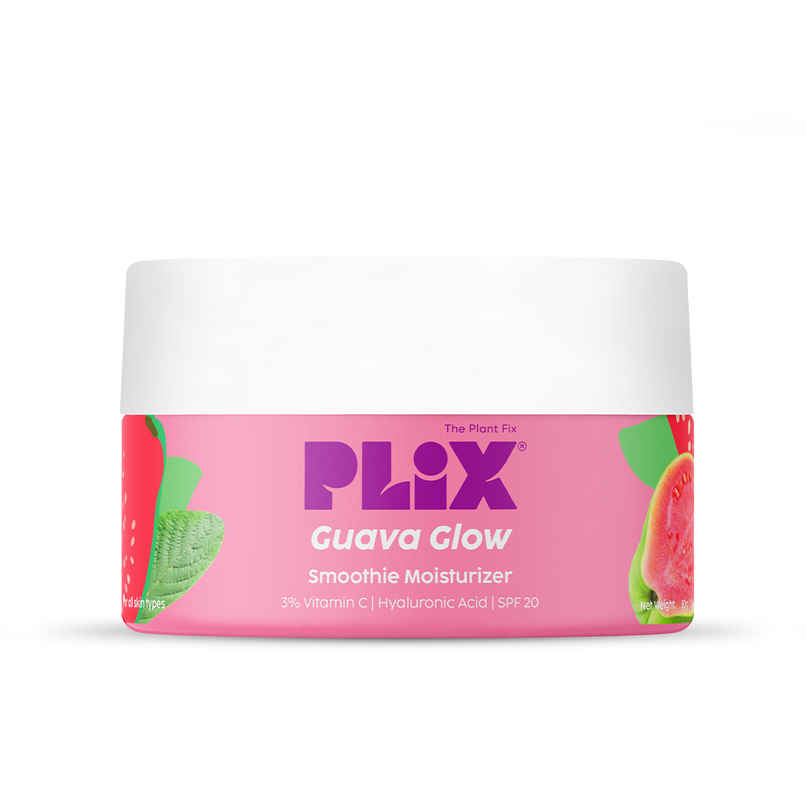 Plix Guava Glow Smoothie Moisturizer For Brighter Skin With Vitamin C & ALA, Promotes Hydration