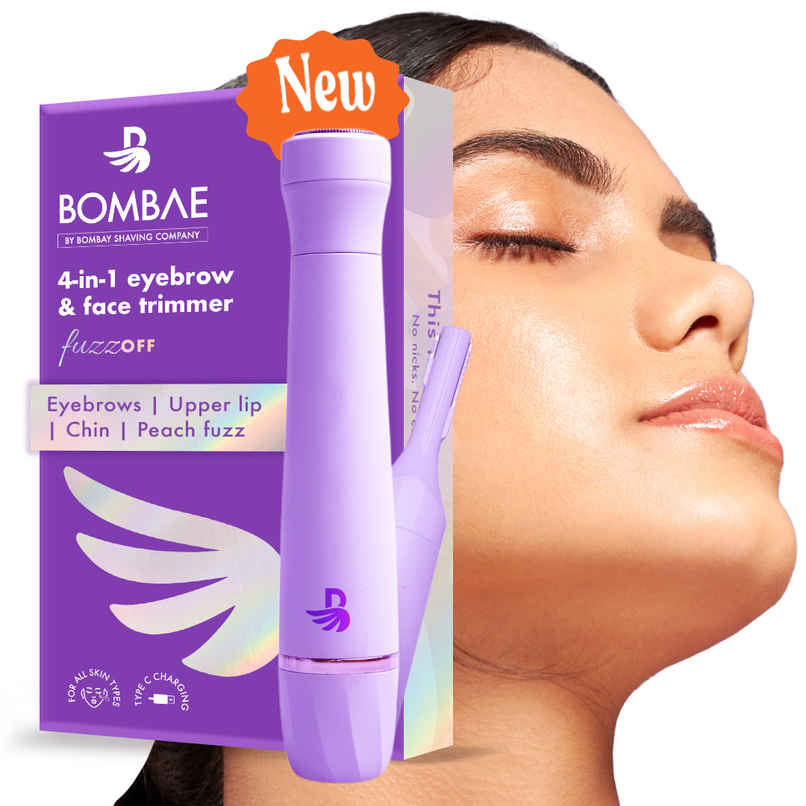 Bombae 4-In-1 Facial Hair Remover, Painless Eyebrow & Face Trimmer | Fuzzoff