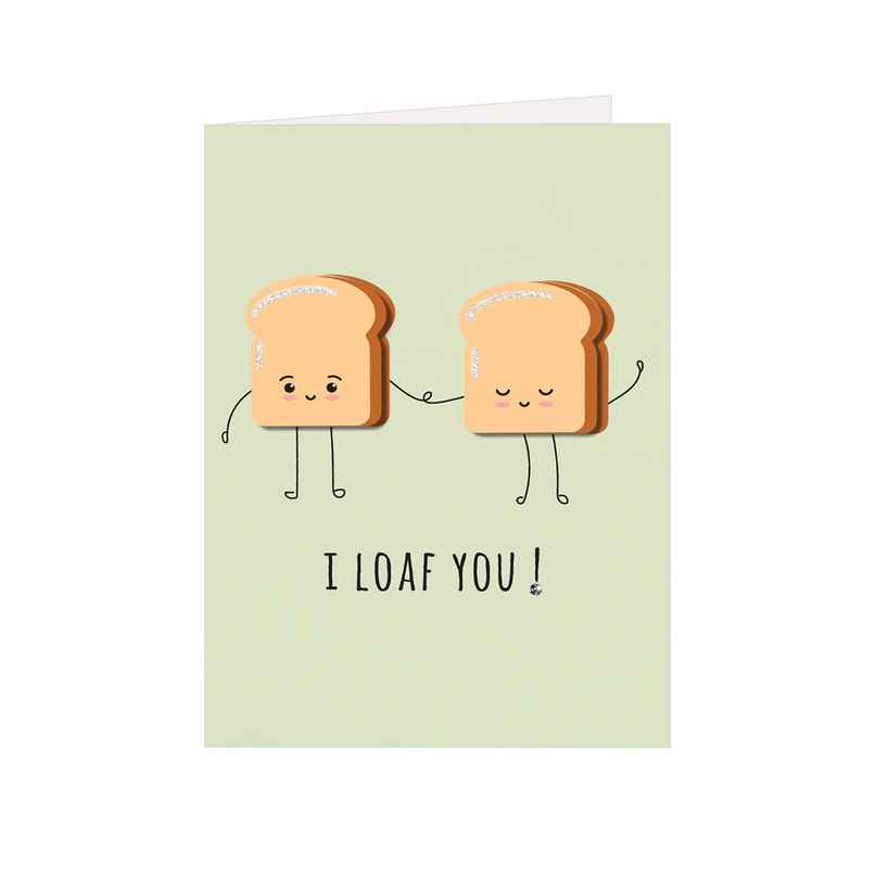 Itsy Bitsy Greeting Card & Envelope Loaf You 4 x 6 Inch Approx 2 Pc Pb Lb Itsy Bitsy Greeting Card & Envelope Loaf You 4 x 6 Inch Approx 2 Pc Pb Lb