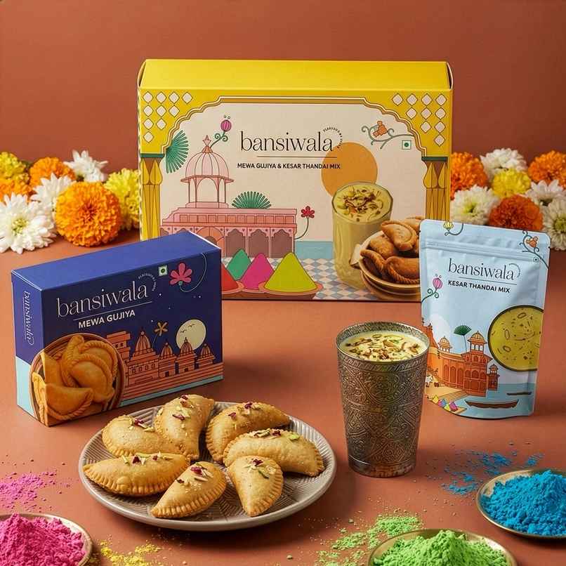 Bansiwala Holi Gujiya & Thandai Hamper Bansiwala Holi Gujiya & Thandai Hamper