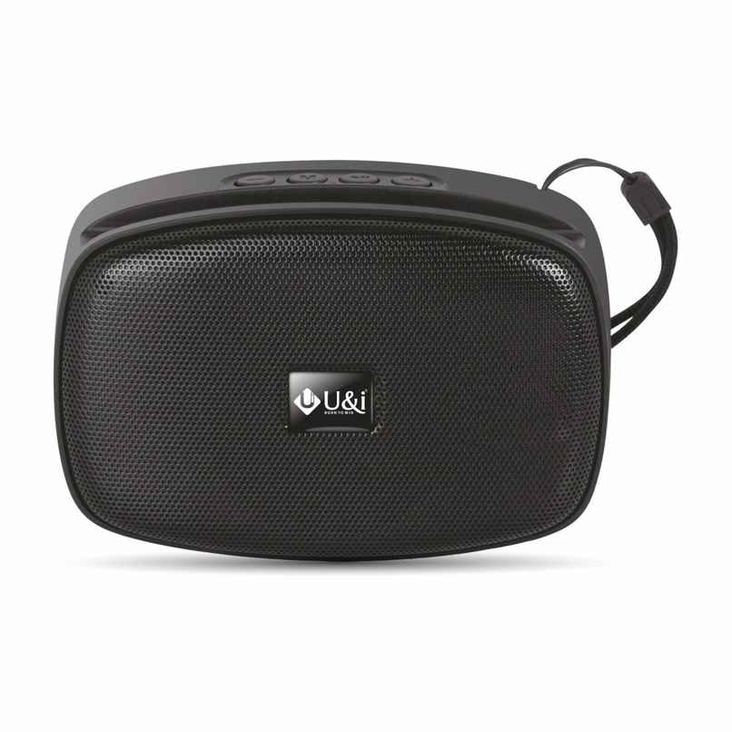 U&i Stone 8W Bluetooth Speaker | FM | MP4 | USB | SD Playback | 6H | Black