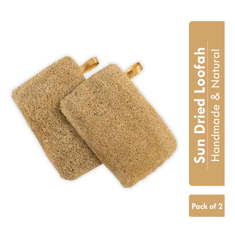 Bronson Professional Natural Sun Dried Bath Loofah Scrubber Sustainable Handmade
