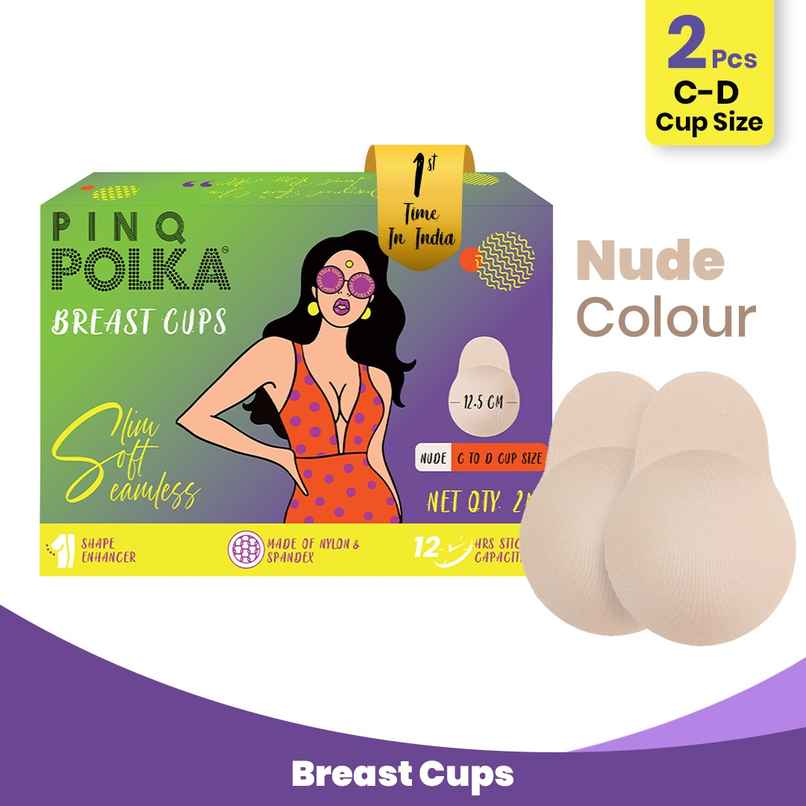 Pinq Polka Breast Lift Cups C-D Nude - Nude