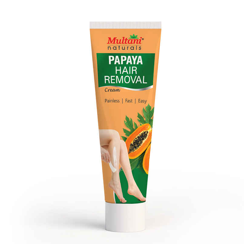 Multani Naturals Papaya Hair Removal Cream | Painless & Easy
