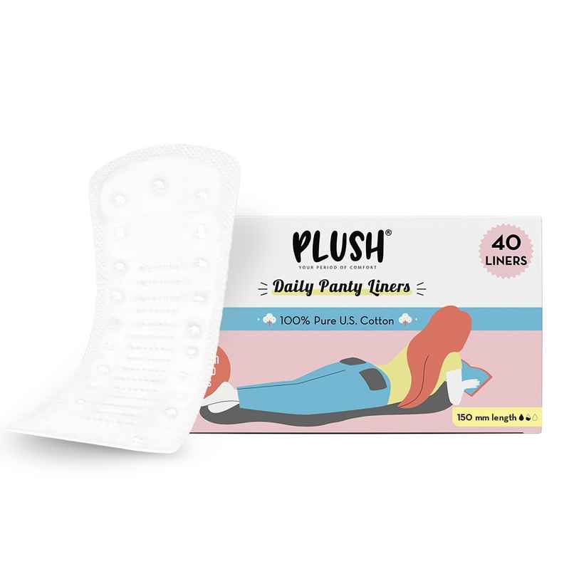 Plush Daily Panty Liners For Daily Discharge - Pack Of 40