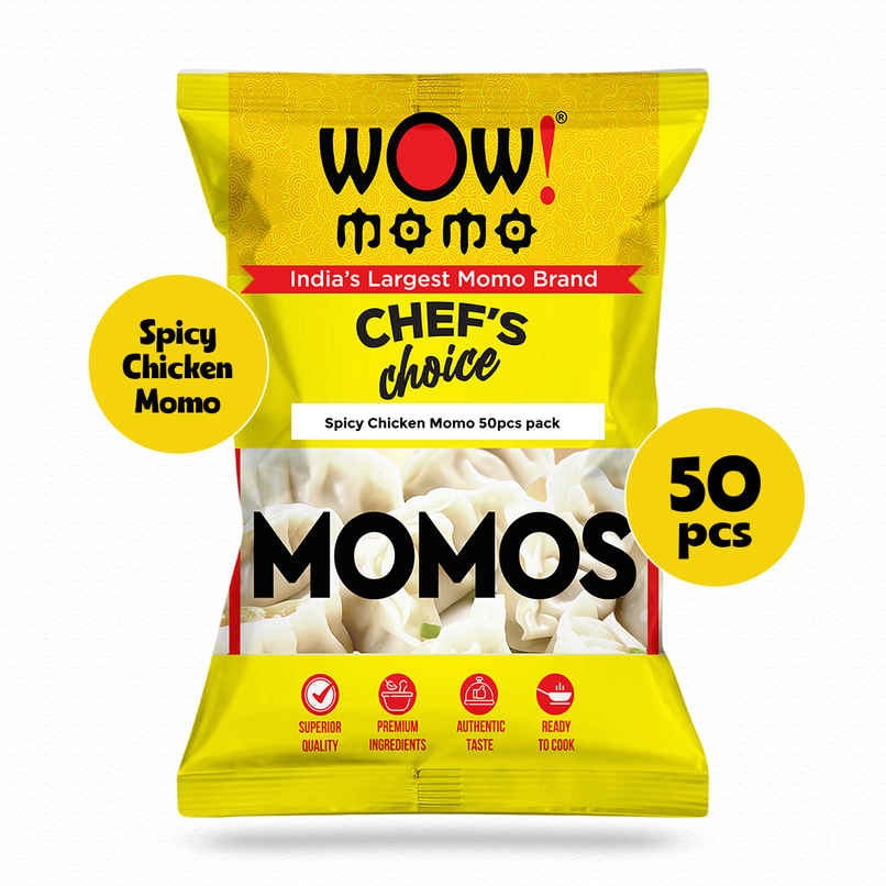 Wow! Spicy Chicken Super Saver Momo I Party Pack I Frozen Snack Wow! Spicy Chicken Super Saver Momo I Party Pack I Frozen Snack