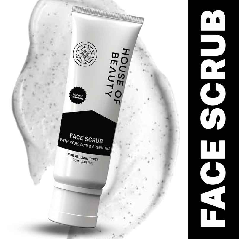 House Of Beauty Face Scrub W/T Kojic Acid To Exfoliate, Brighten & Remove Dark Spots House Of Beauty Face Scrub W/T Kojic Acid To Exfoliate, Brighten & Remove Dark Spots