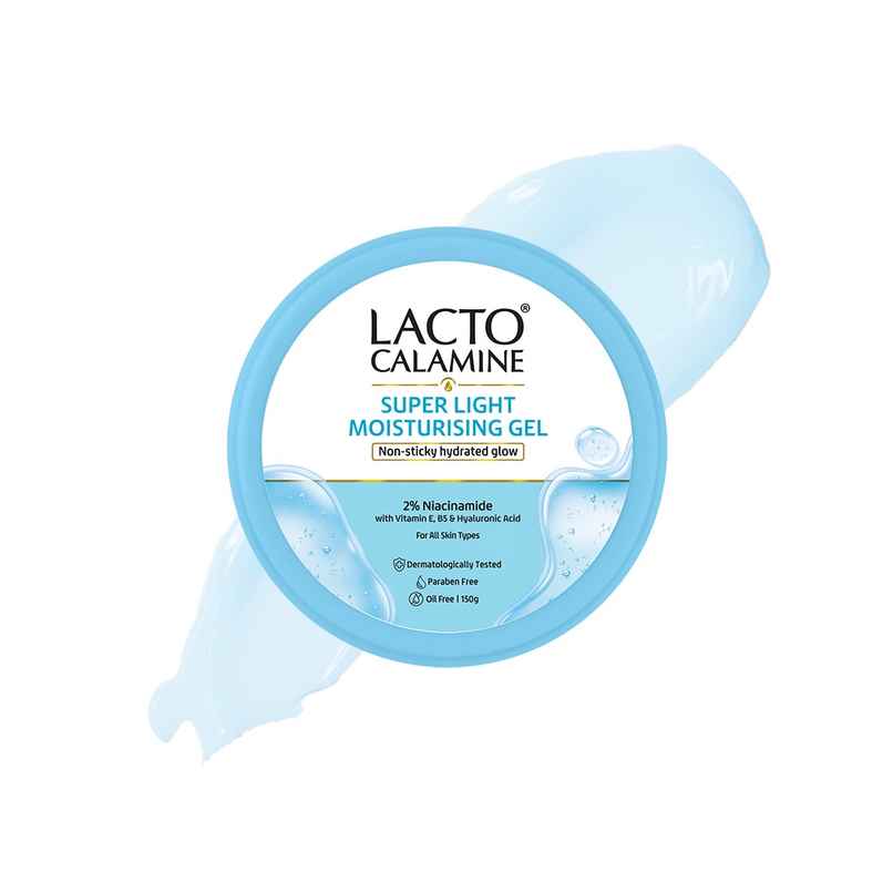 Lacto Calamine Light Gel Face Moisturizer with Niacinamide Hyaluronic Acid