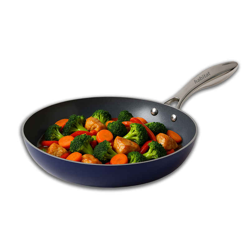 Habitat Ceramic Frypan Wth Ss Handle Xtreme Coating 18 Cm