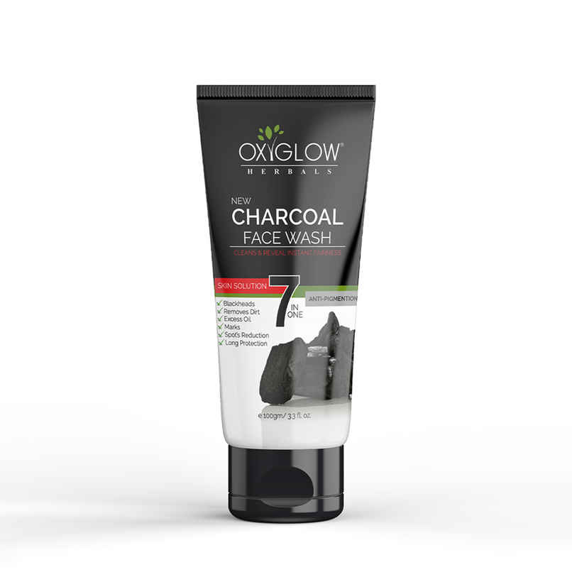 Oxyglow Herbals Charcoal Face Wash - Deep Exofilation | Removes Blackheads & Whiteheads Oxyglow Herbals Charcoal Face Wash - Deep Exofilation | Removes Blackheads & Whiteheads