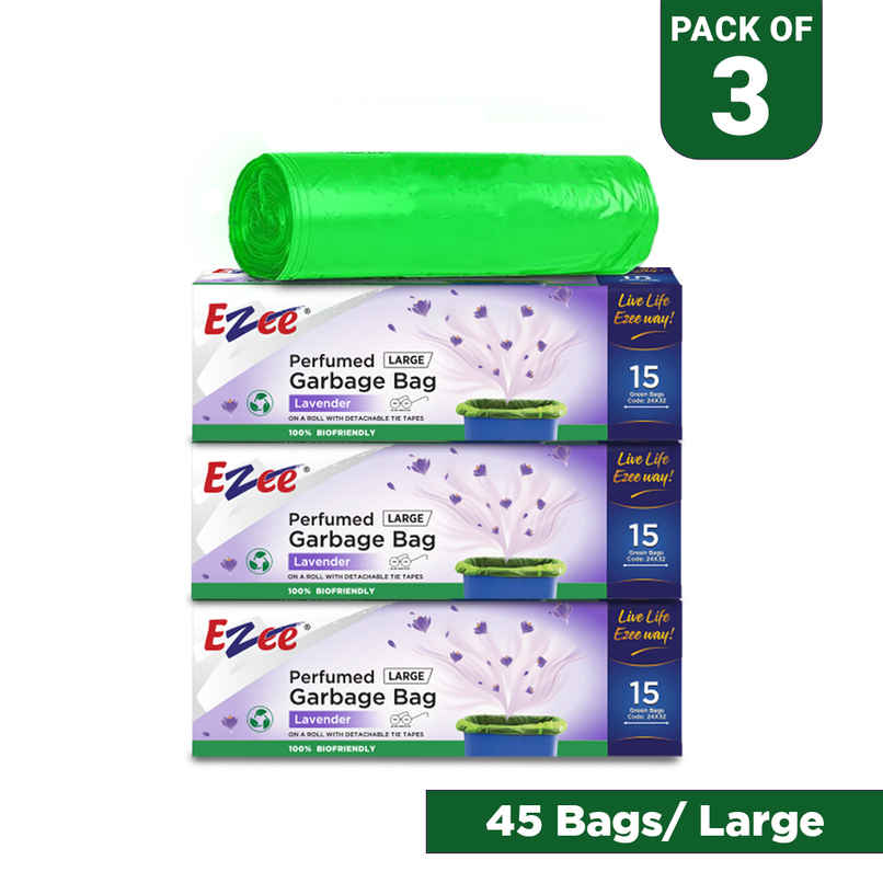 EZEE Lavender Fragrance Garbage Bag - Biofriendly | Large